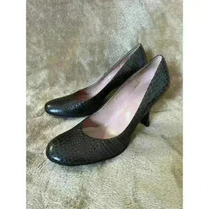 Franco Sarto‎ Croc Print Leather Heels Women’s Size 8